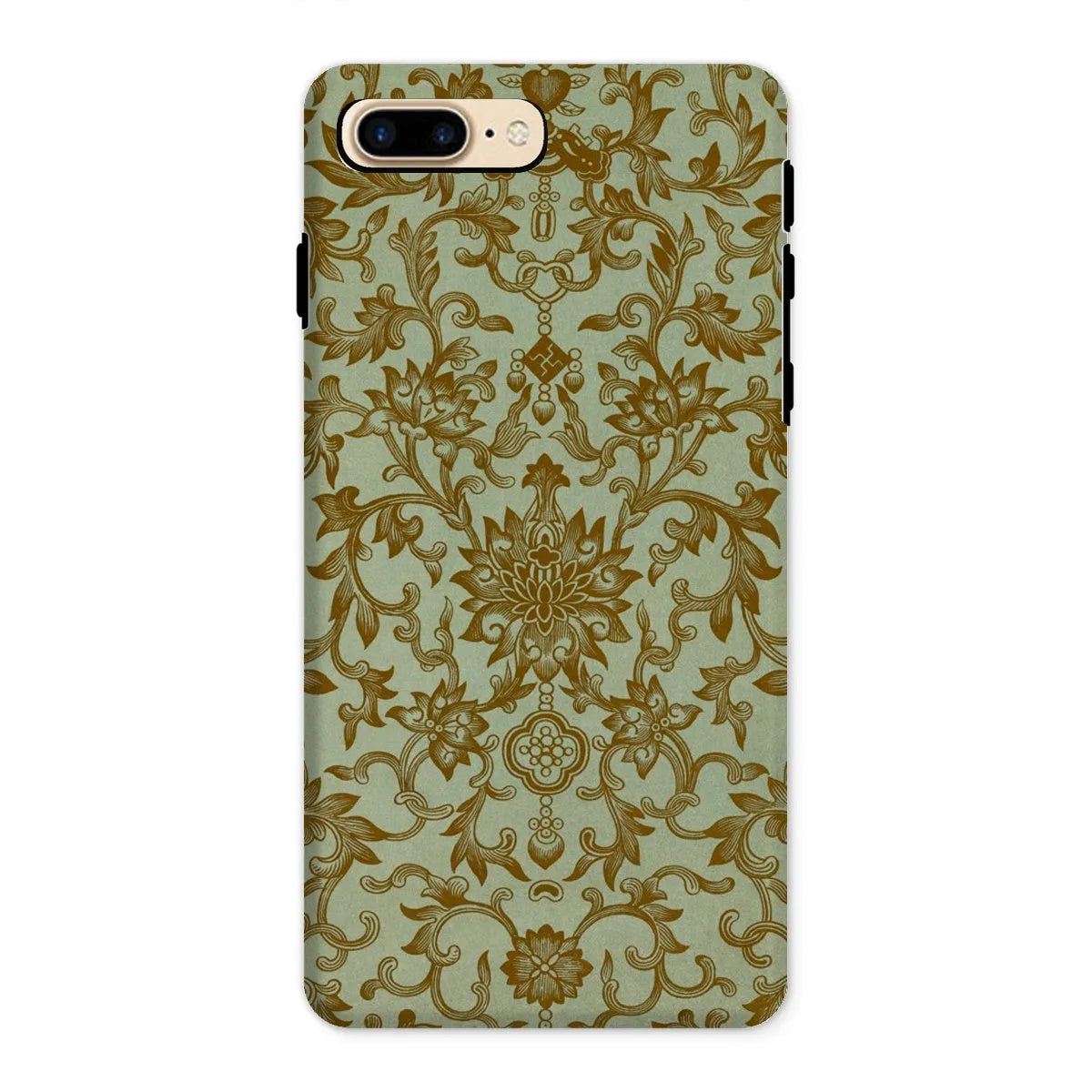 Earthy Chinese Floral Art Pattern Phone Case - Owen Jones - Iphone 8 Plus / Matte - Mobile Phone Cases - Aesthetic Art