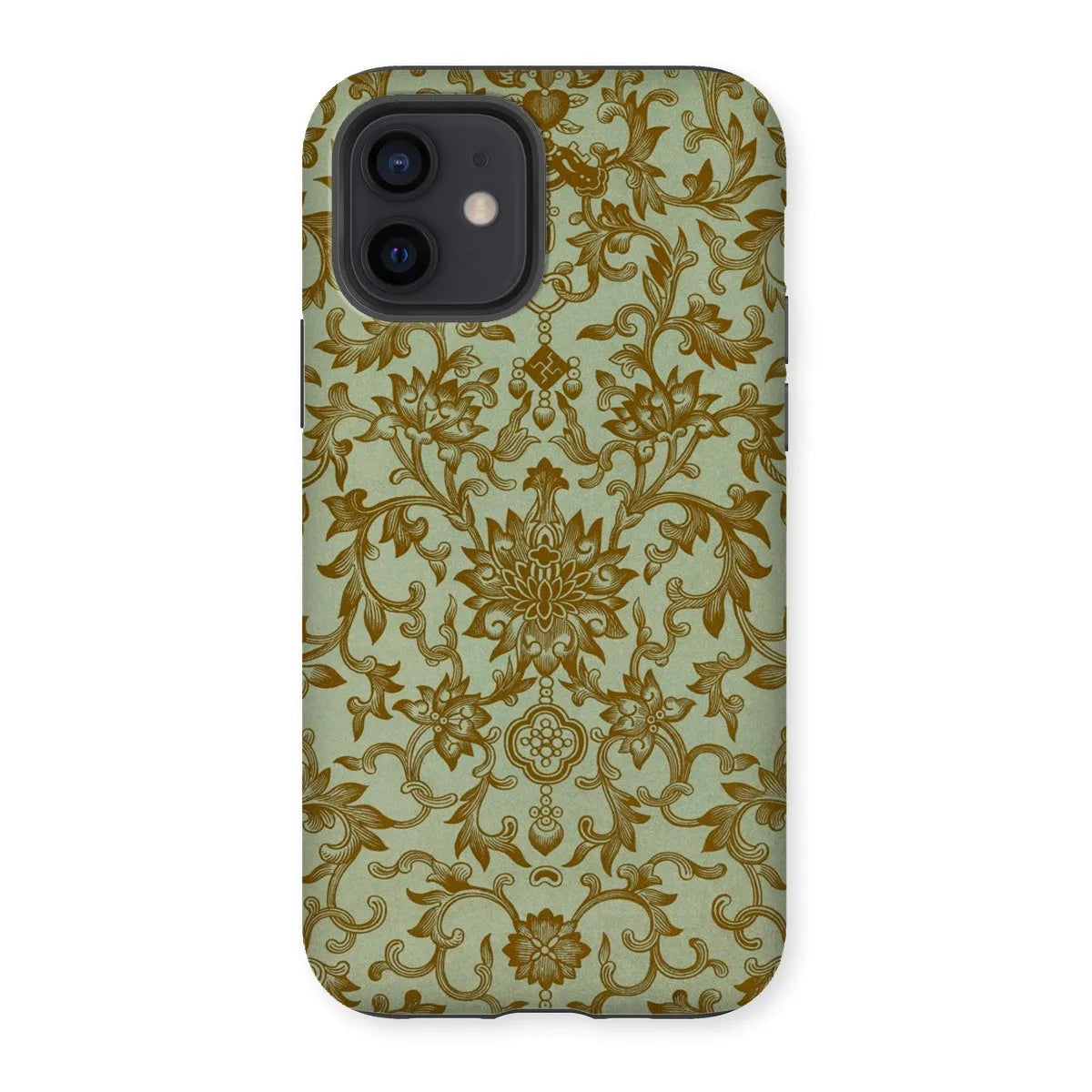 Earthy Chinese Floral Art Pattern Phone Case - Owen Jones - Iphone 12 / Matte - Mobile Phone Cases - Aesthetic Art