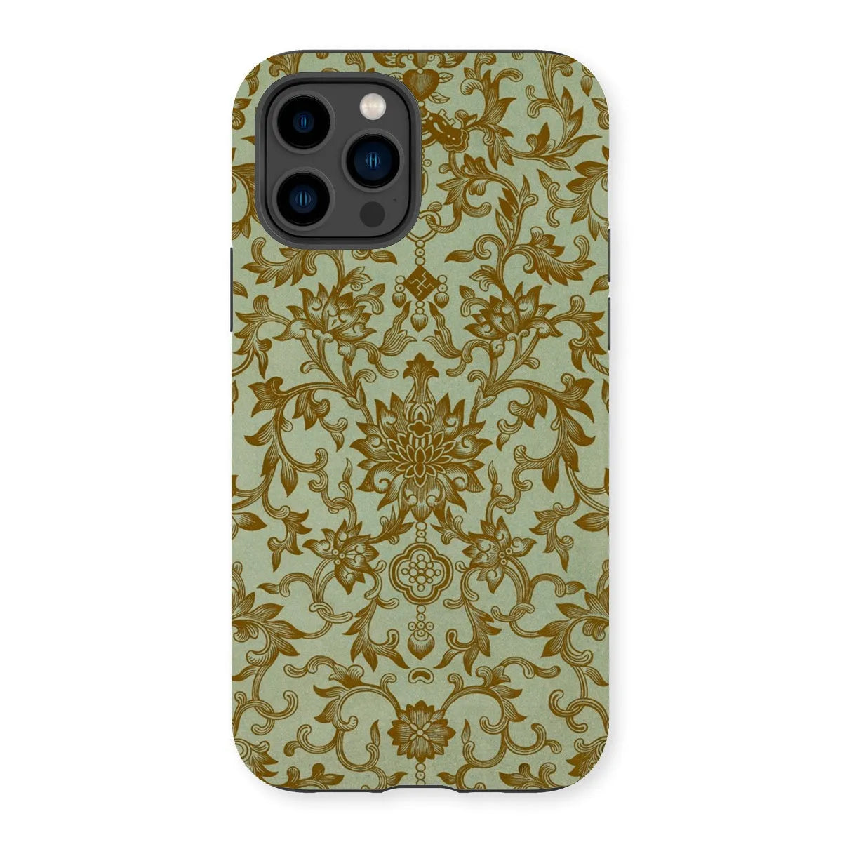Earthy Chinese Floral Art Pattern Phone Case - Owen Jones - Iphone 14 Pro / Matte - Mobile Phone Cases - Aesthetic Art