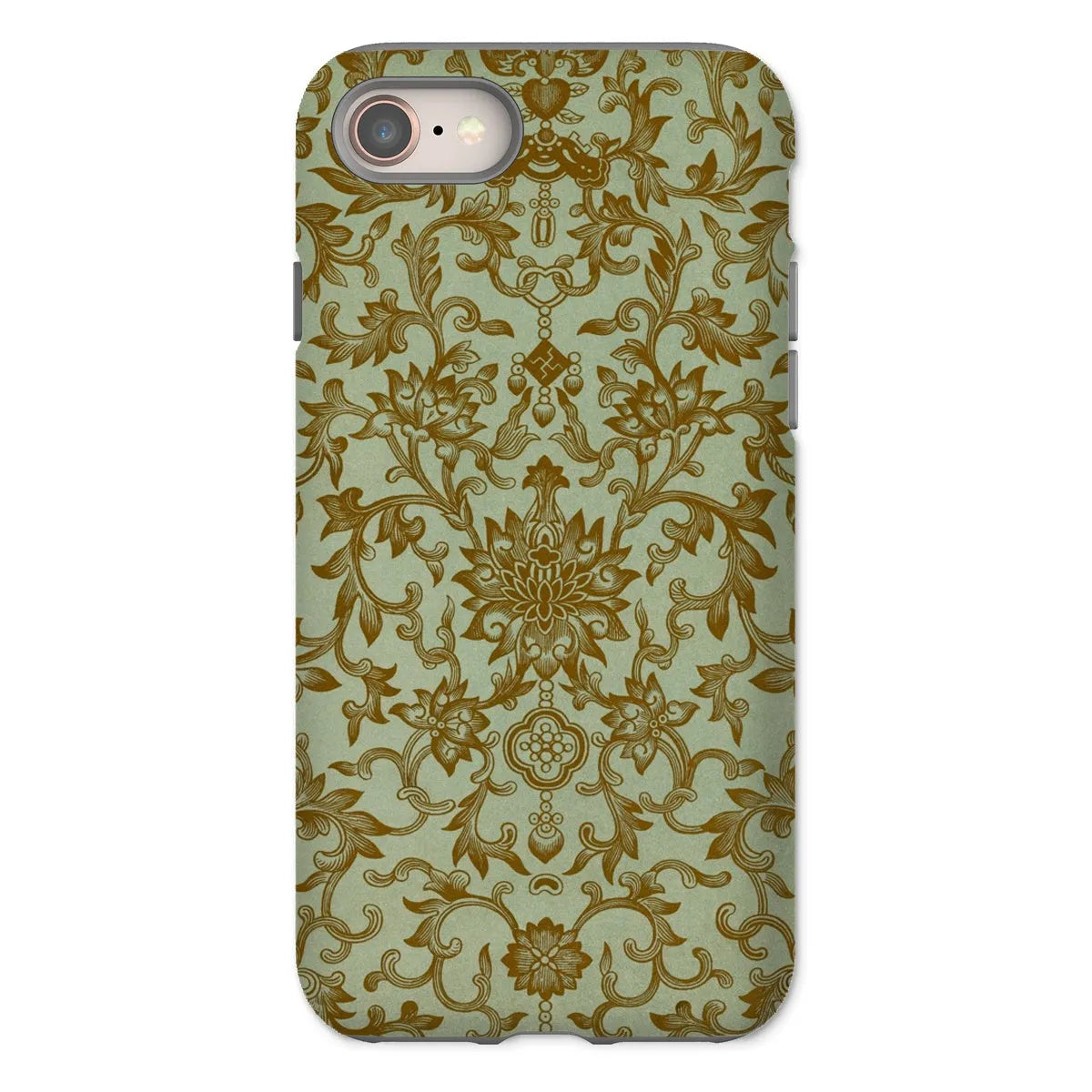 Earthy Chinese Floral Art Pattern Phone Case - Owen Jones - Iphone 8 / Matte - Mobile Phone Cases - Aesthetic Art