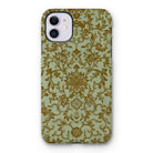 Earthy Chinese Florals - Owen Jones Iphone Case, 11 / Matte, Iphone Case Ornate Gold Floral Pattern Light Green