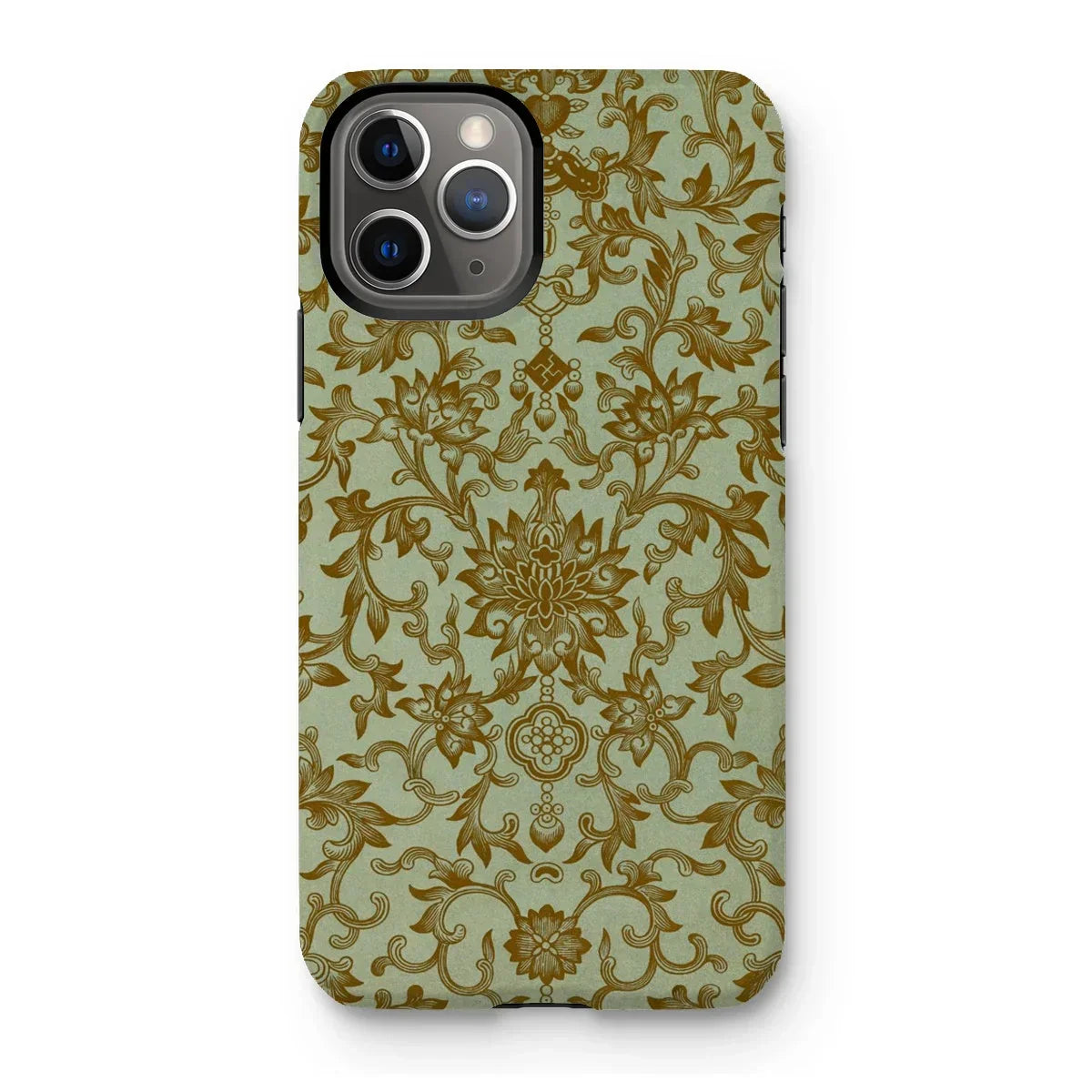 Earthy Chinese Florals - Owen Jones Iphone Case, 11 Pro / Matte, Ornate Floral Patterned Phone Case Iphone Triple-lens Camera
