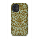 Earthy Chinese Florals - Owen Jones Iphone Case, 12 Mini / Matte, Decorative Iphone Case Ornate Gold Floral Pattern Pale
