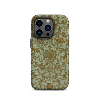 Earthy Chinese Florals - Owen Jones Iphone Case, 14 Pro / Matte, Floral Patterned Phone Case