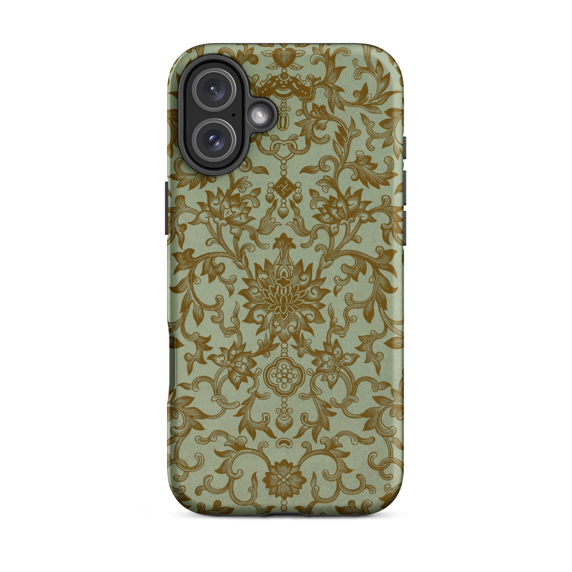 Earthy Chinese Florals Owen Jones Iphone Case, 16 Plus / Matte, Floral Patterned Phone Case