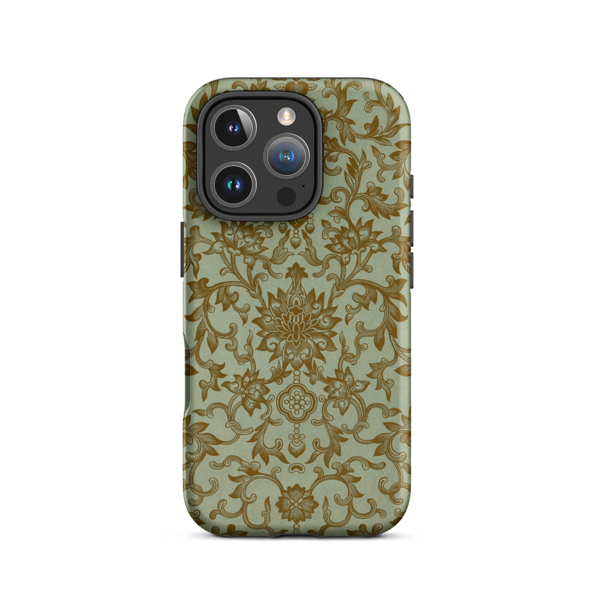 Earthy Chinese Florals Owen Jones Iphone Case, 16 Pro / Matte, Floral Patterned Phone Case