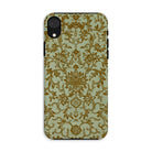 Earthy Chinese Florals - Owen Jones Iphone Case, Xr / Matte, Ornate Floral Patterned Phone Case Gold Designs Light