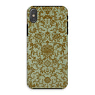 Earthy Chinese Florals Owen Jones Iphone Case, Xs / Matte, Ornate Floral Patterned Phone Case Gold Designs Pale