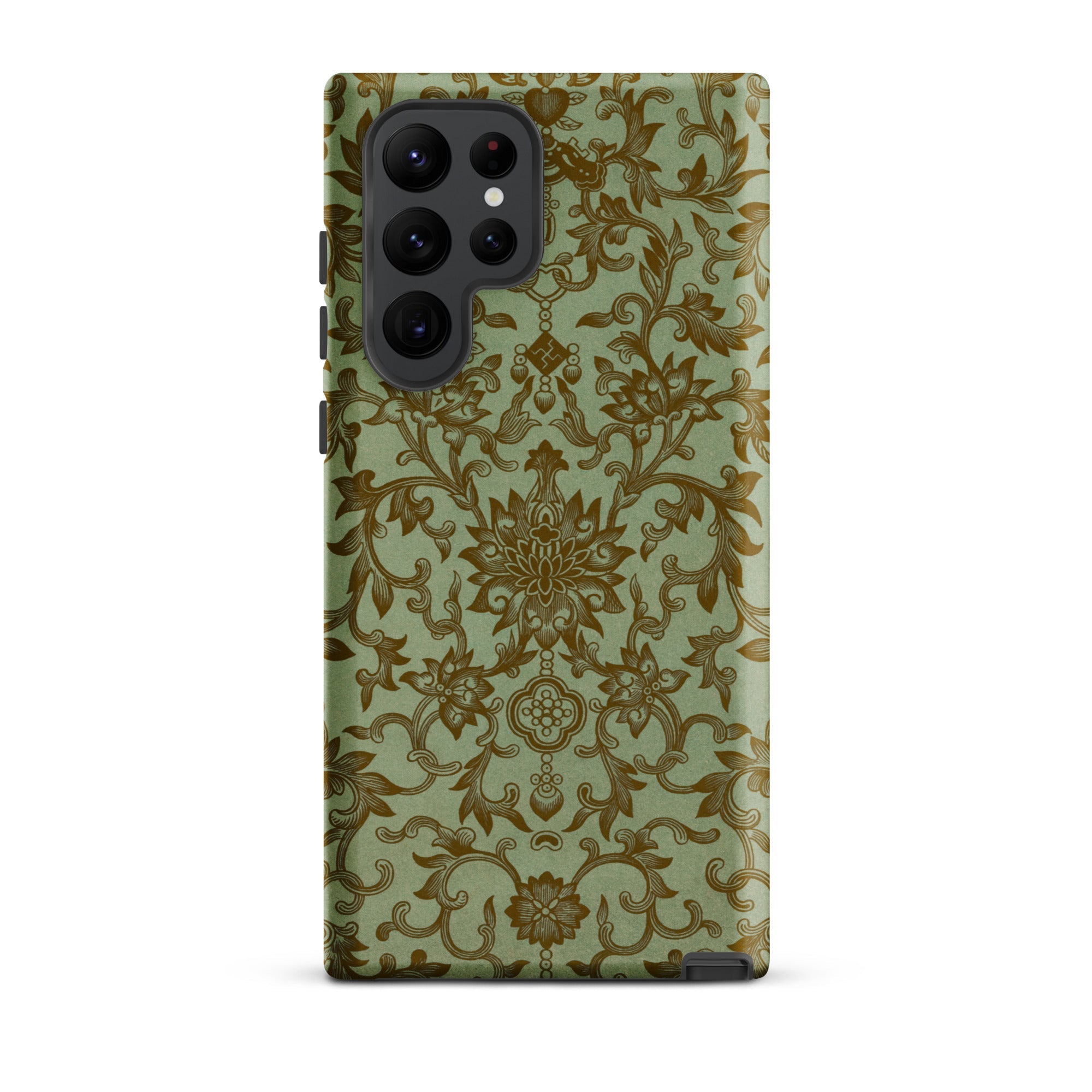 Earthy Chinese Florals Owen Jones Samsung Case, Galaxy S22 Ultra / Matte, Smartphone Floral Patterned Protective Case