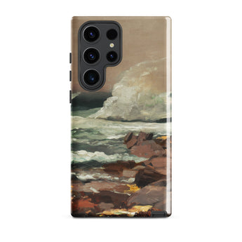 Eastern Point - Winslow Homer Phone Case Samsung Galaxy S23 Ultra / Matte Phone Case Painted Coastal Scene Waves Rugged Rocks Eastern