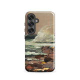 Eastern Point - Winslow Homer Phone Case Samsung Galaxy S25 / Matte Phone Case Painted Coastal Scene Waves Rugged Rocks Eastern Point,