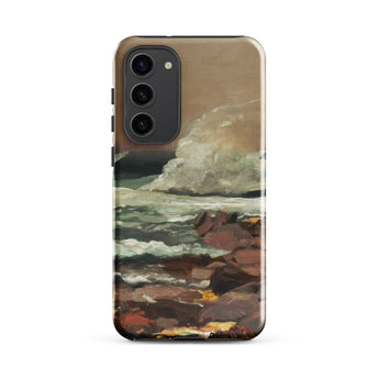 Eastern Point - Winslow Homer Phone Case Samsung Galaxy S23 Plus / Matte Phone Case Textured Impressionistic Painting Ocean Waves Rugged