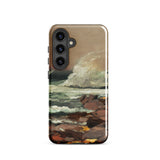 Eastern Point - Winslow Homer Phone Case Samsung Galaxy S24 / Matte Phone Case Textured Painterly Depiction Ocean Waves Rugged Eastern