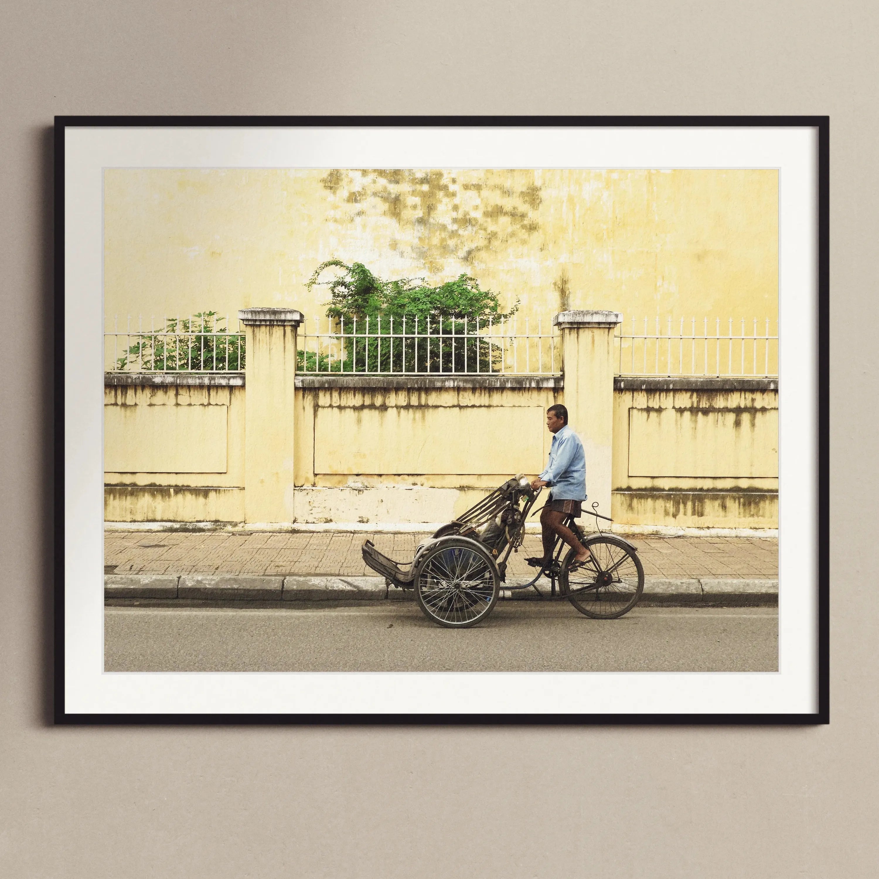 Easy Rider Framed & Mounted Print - Phnom Penh Photography - Posters Prints & Visual Artwork - Aesthetic Art