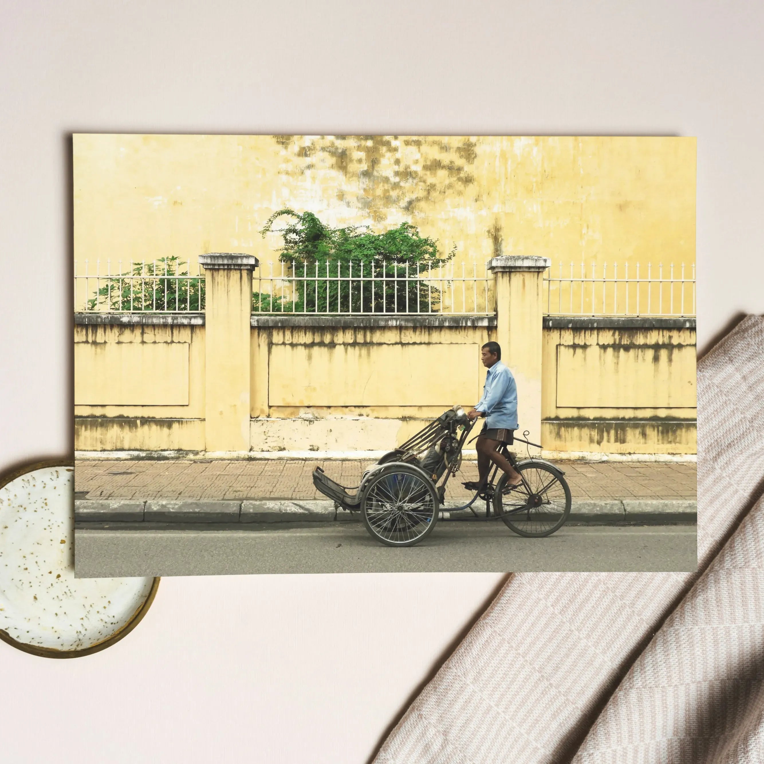 Easy Rider Greeting Card - Phnom Penh Photography - Greeting & Note Cards - Aesthetic Art