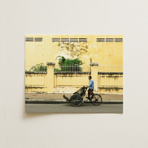 Easy Rider - Phnom Penh Rickshaw Photography Art Print / Canvas, 14x11’’ / 36x28cm / Unframed / no Border, Posters Prints & Visual Artwork,