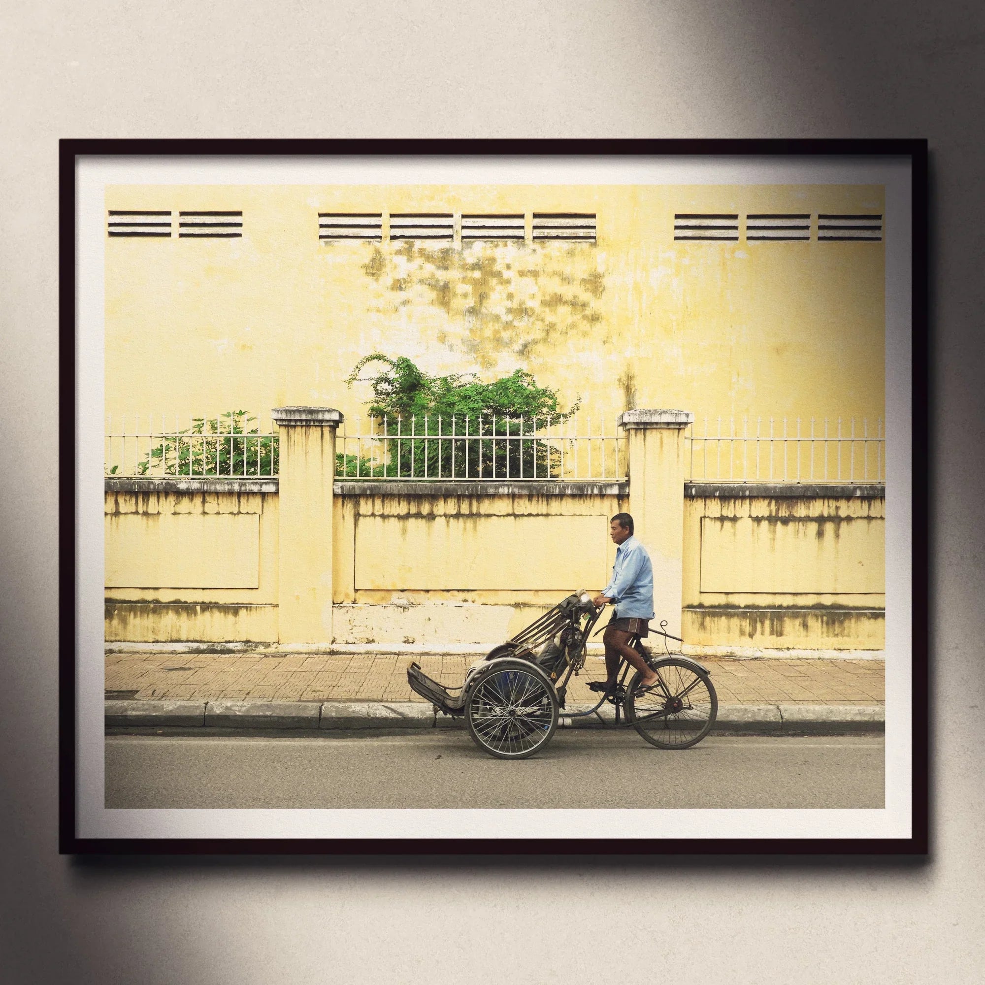 Easy Rider - Phnom Penh Rickshaw Photography Art Print Posters Prints & Visual Artwork