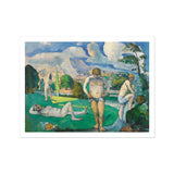 Bathers at Rest - Paul Cézanne Fine Art Print, Impressionistic Painting Nude Bathers