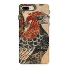 Otsu-e of Eagle - Edo Art Iphone Case, 8 Plus / Matte, Vintage-style Rooster Artwork Phone Case Red Crest Black-scaled