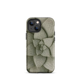Echeveria Succulent Pattern Phone Case Iphone 13 Mini / Matte Matte-finish Phone Case Detailed Muted Green Succulent Design Echeveria