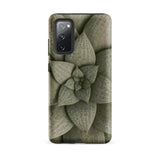 Echeveria Succulent Pattern Phone Case Samsung Galaxy S20 Fe / Matte Matte-finish Phone Case Detailed Muted Green Succulent Design