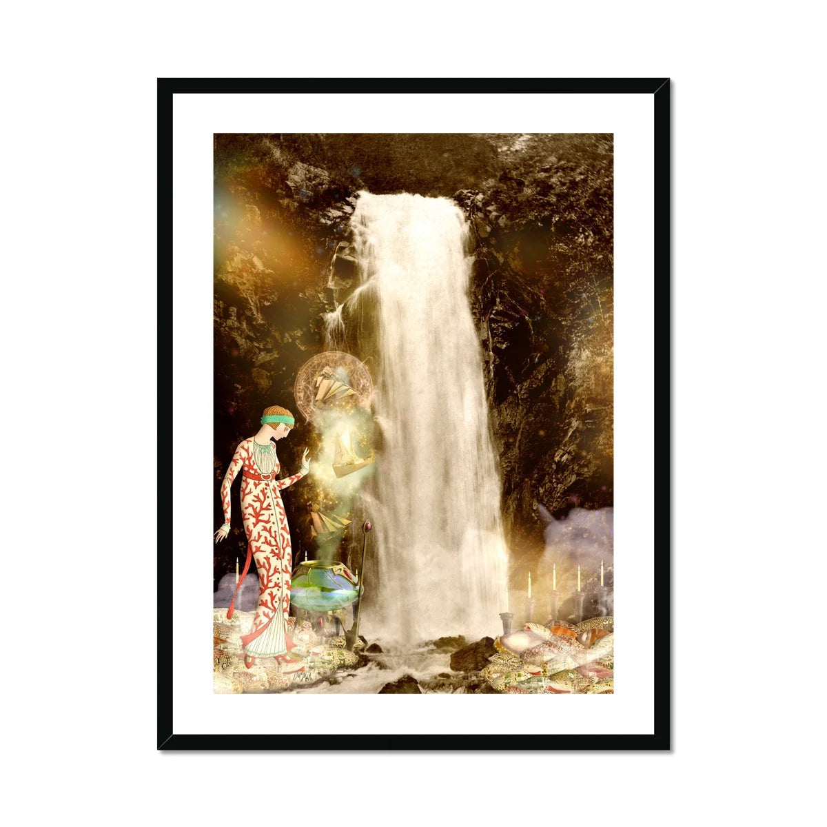 Echo the Siren Assassin - Greek Sea Witch Myth Art Print