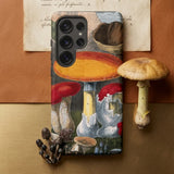 Edible Fungi - a Cornillon Phone Case, Scientific Illustration Mobile Cases