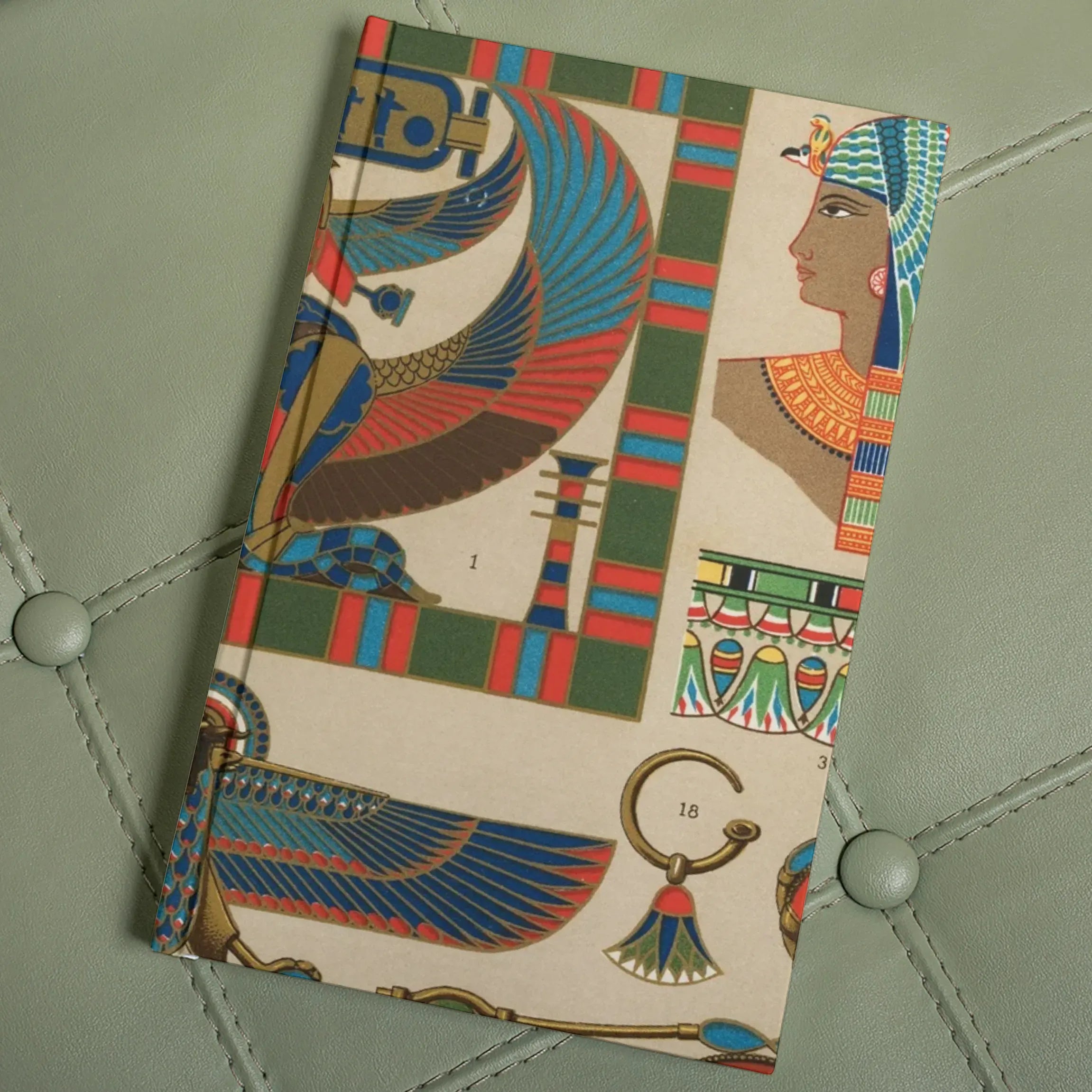 Egyptian Pattern - Auguste Racinet Ancient Art Journal - Notebooks & Notepads - Aesthetic Art