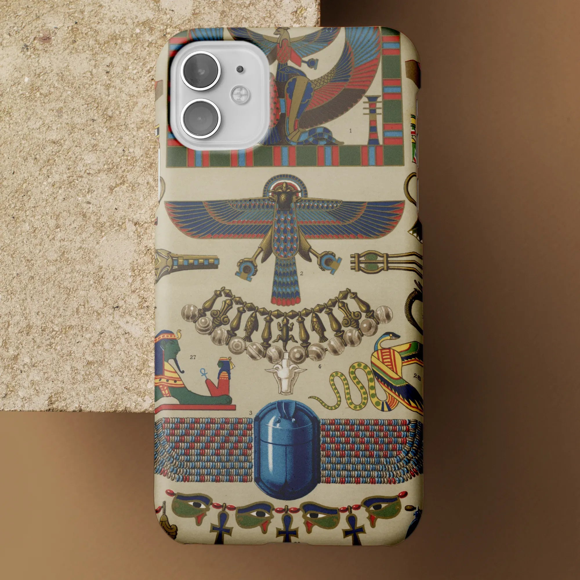 Egyptian Pattern - Auguste Racinet Ancient Egypt Phone Case - Mobile Phone Cases - Aesthetic Art