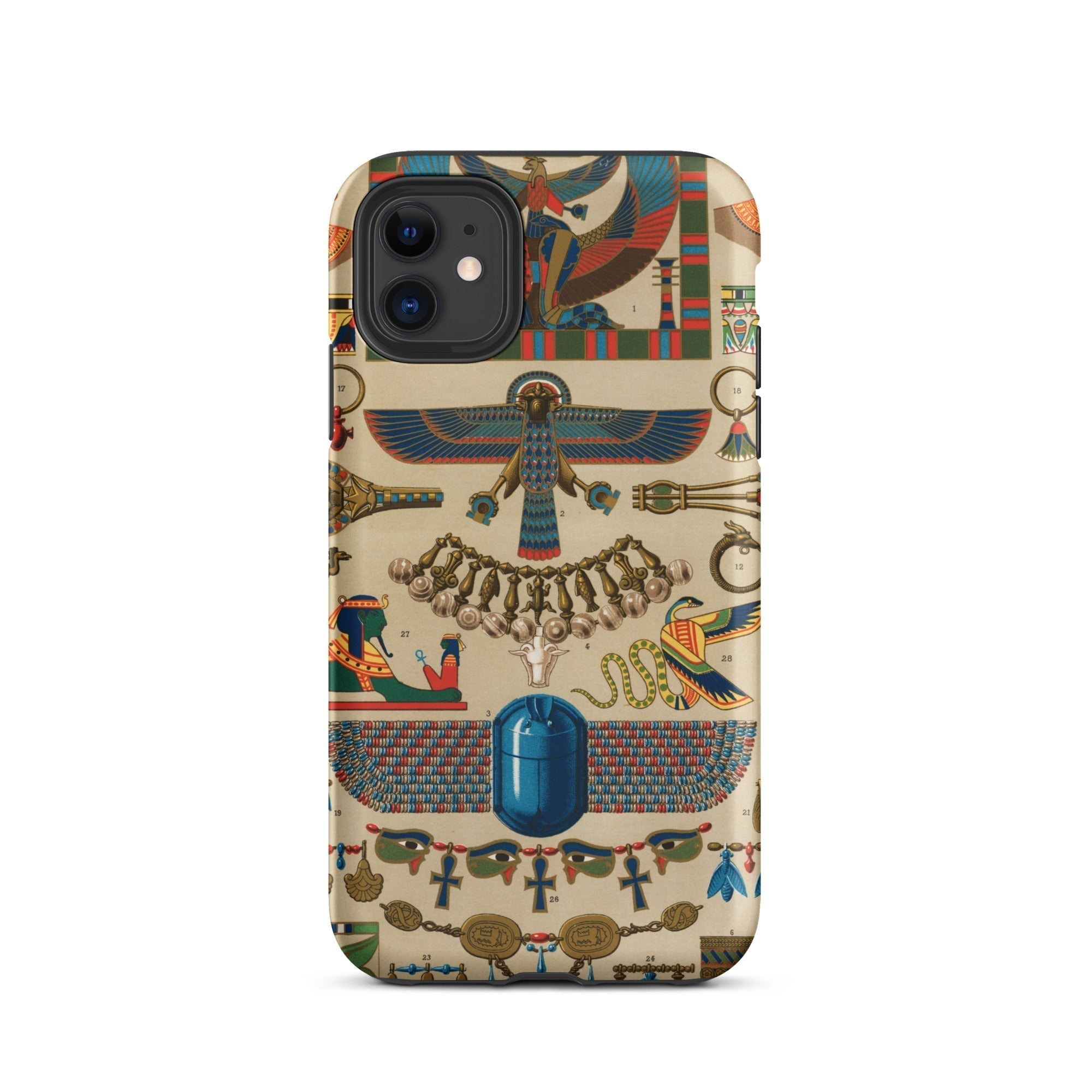 Egyptian Pattern Auguste Racinet Iphone Case, 11 / Matte, Egyptian Themed Phone Case