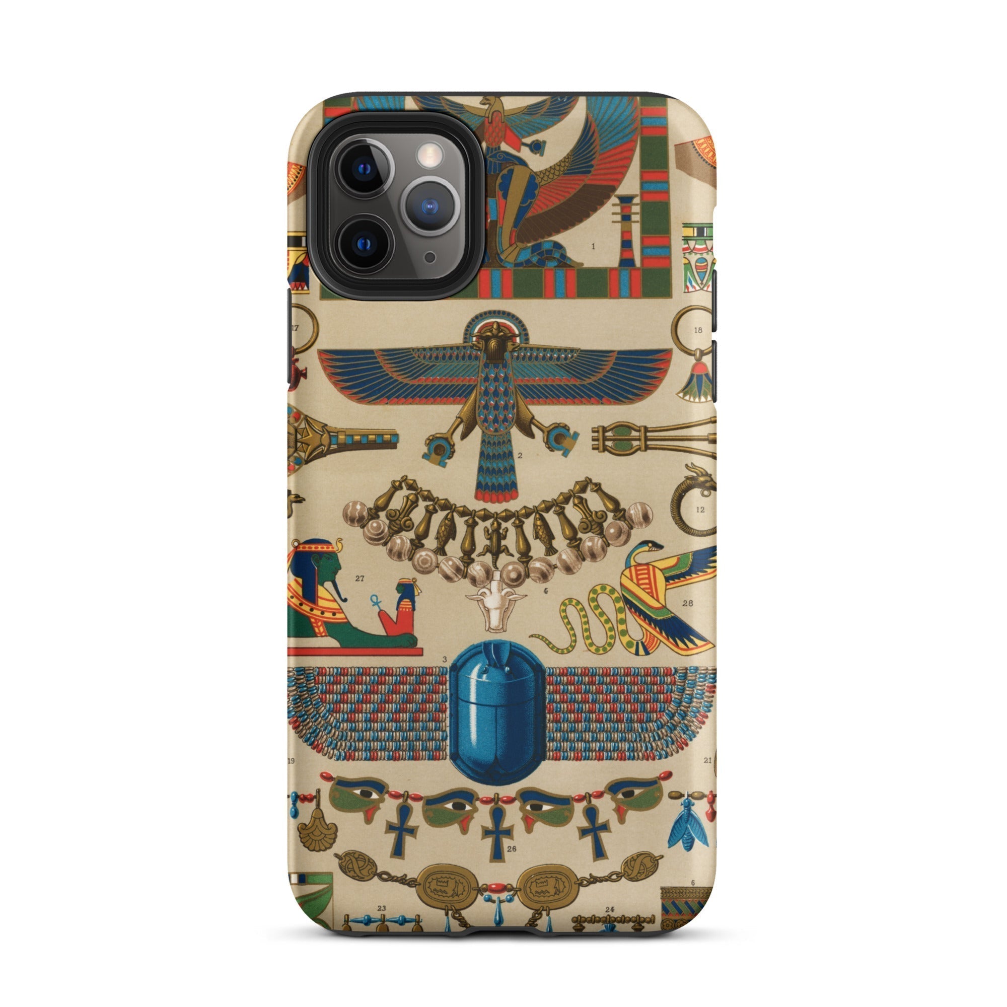 Egyptian Pattern Auguste Racinet Iphone Case, 11 Pro / Matte, Egyptian Themed Phone Case