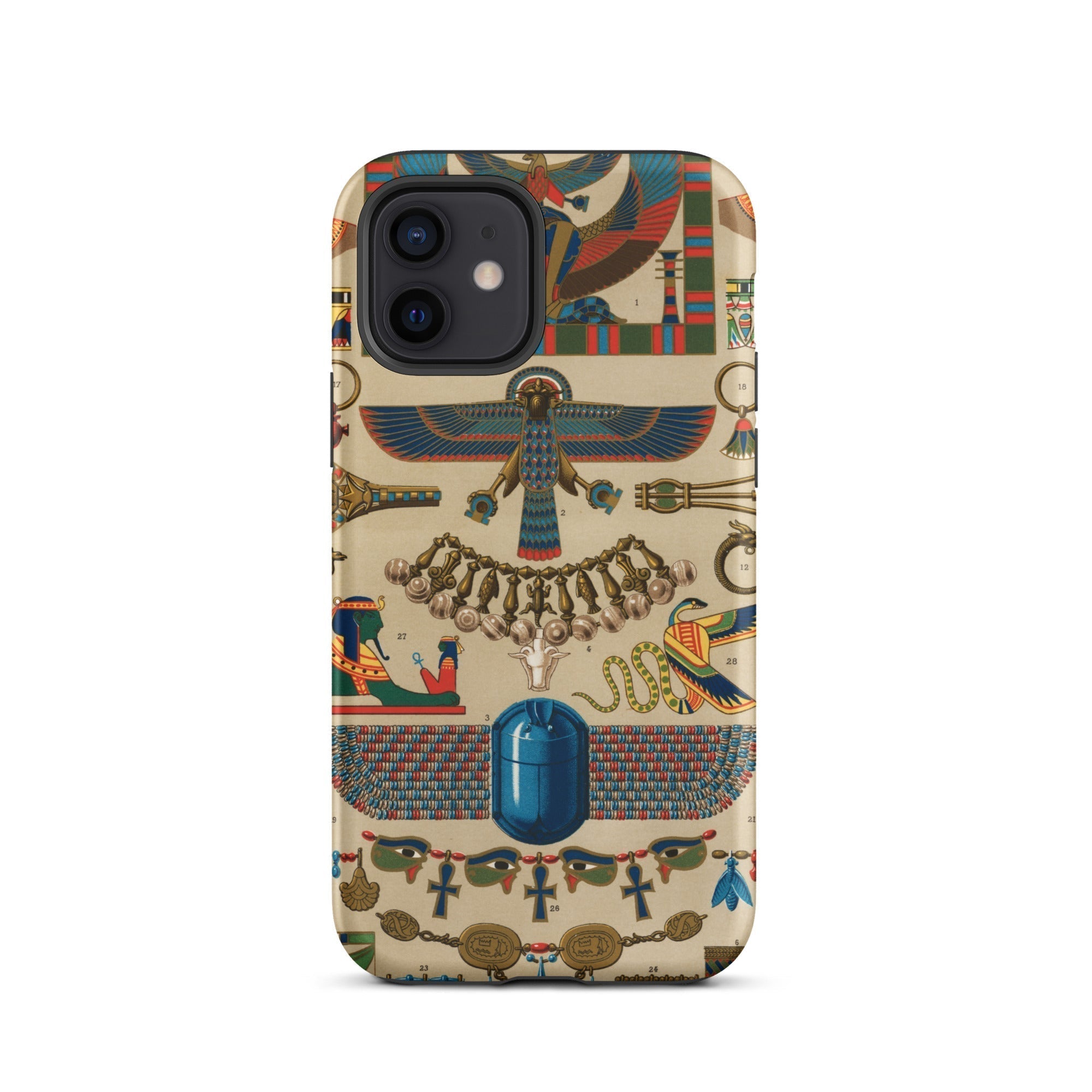 Egyptian Pattern Auguste Racinet Iphone Case, 12 / Matte, Egyptian Themed Phone Case