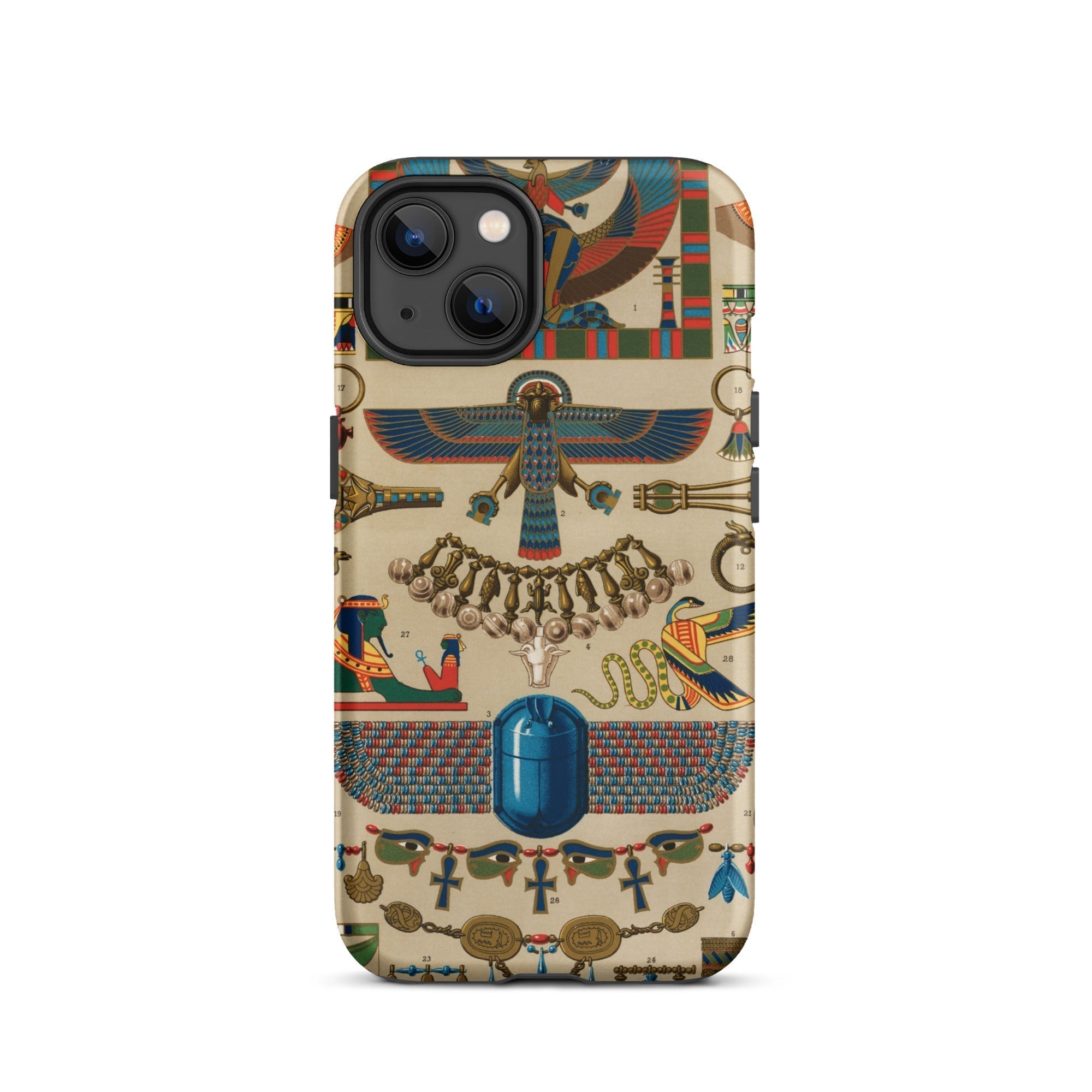 Egyptian Pattern Auguste Racinet Iphone Case, 13 / Matte, Egyptian Themed Phone Case