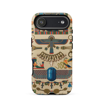 Egyptian Pattern - Auguste Racinet Iphone Case 17 Air / Matte 12 Motifs Blue Accent, Ancient Egypt Mobile Phone Cases