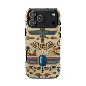 Egyptian Pattern - Auguste Racinet Iphone Case 17 Pro Max / Matte 12 Motifs Blue, Ancient Egypt Mobile Phone Cases