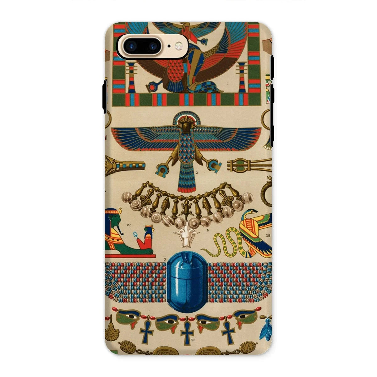 Egyptian Pattern - Auguste Racinet Iphone Case 8 Plus / Matte Mobile Phone Cases