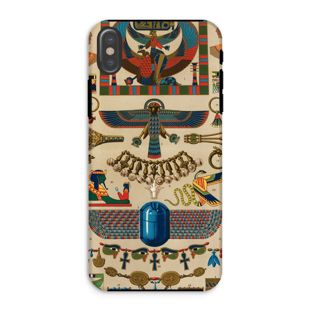 Egyptian Pattern Auguste Racinet Iphone Case, Xs / Matte, Phone Case Colorful Ancient Egyptian Motifs Symbols