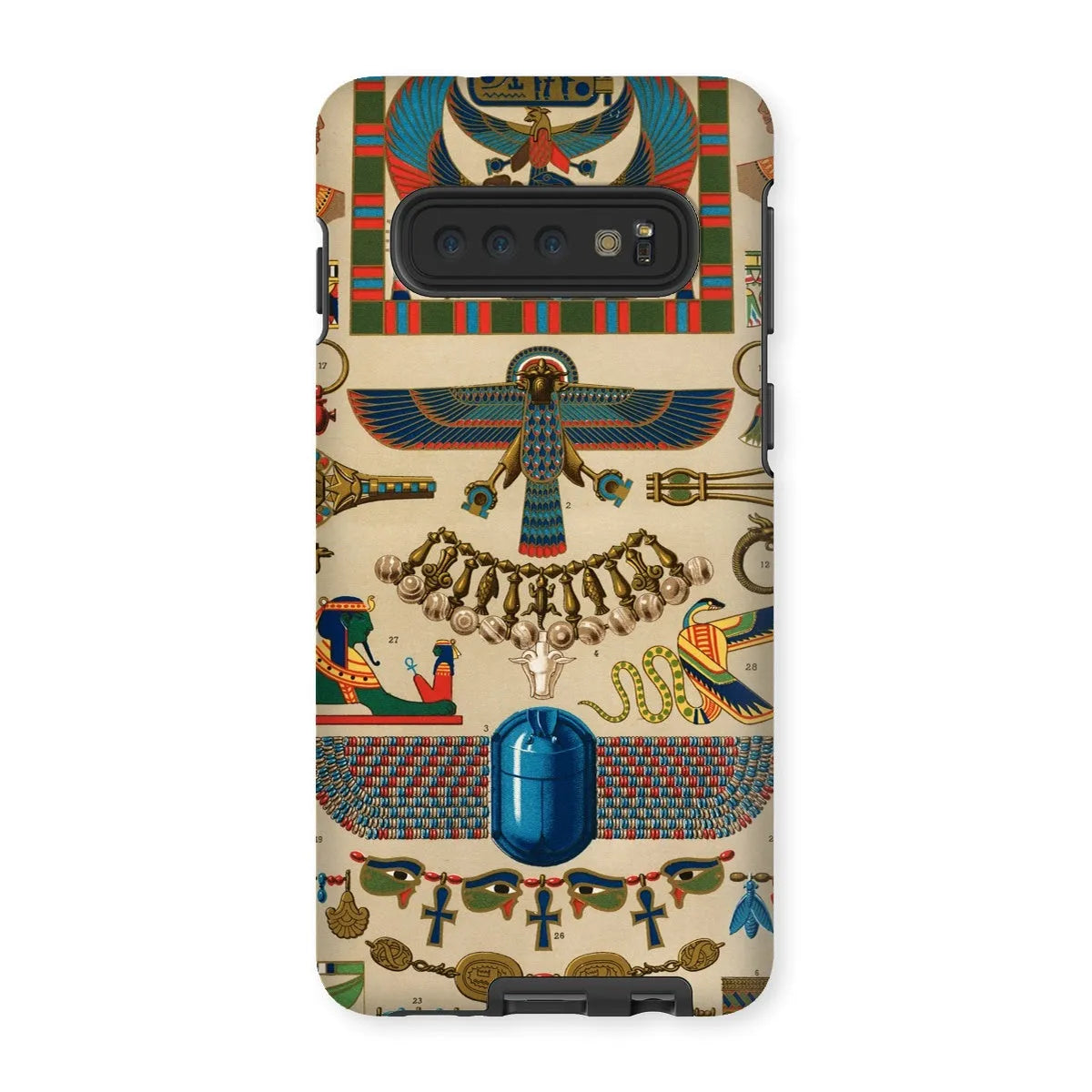 Egyptian Pattern By Auguste Racinet Tough Phone Case - Samsung Galaxy S10 / Matte - Mobile Phone Cases - Aesthetic Art