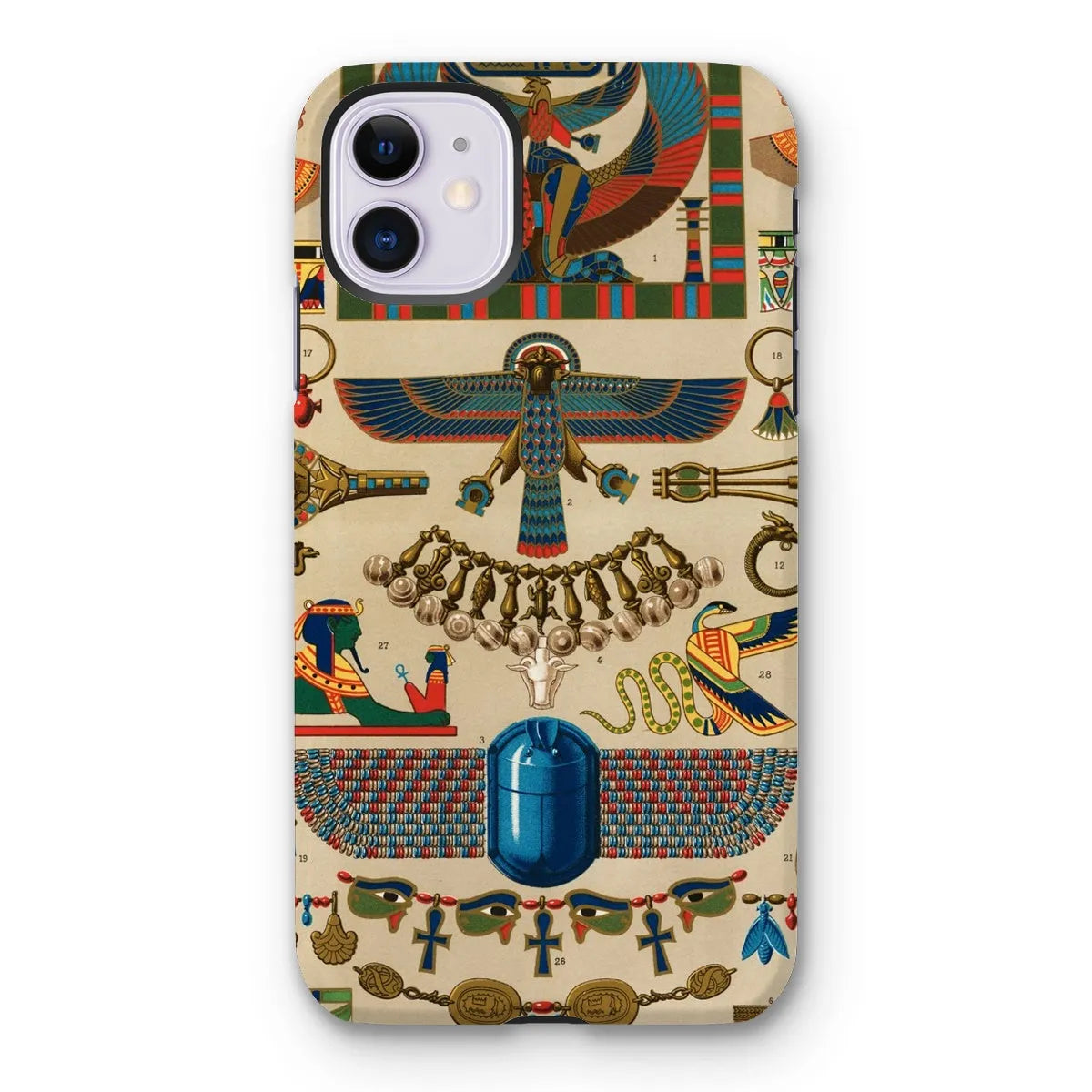 Egyptian Pattern By Auguste Racinet Tough Phone Case - Iphone 11 / Matte - Mobile Phone Cases - Aesthetic Art