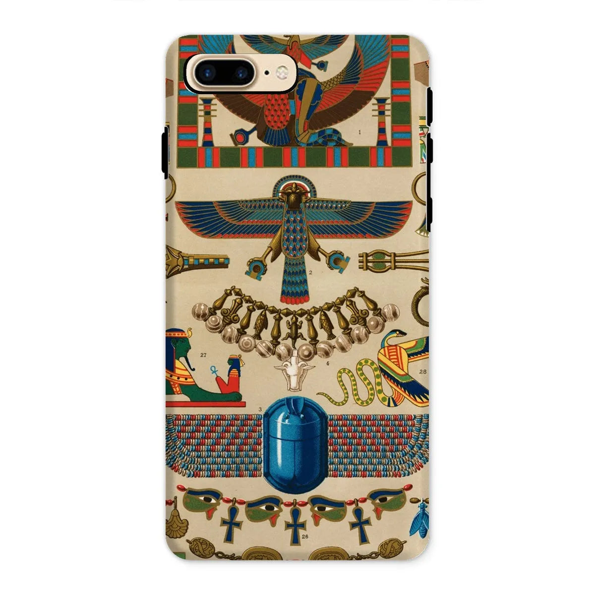 Egyptian Pattern By Auguste Racinet Tough Phone Case - Iphone 8 Plus / Matte - Mobile Phone Cases - Aesthetic Art