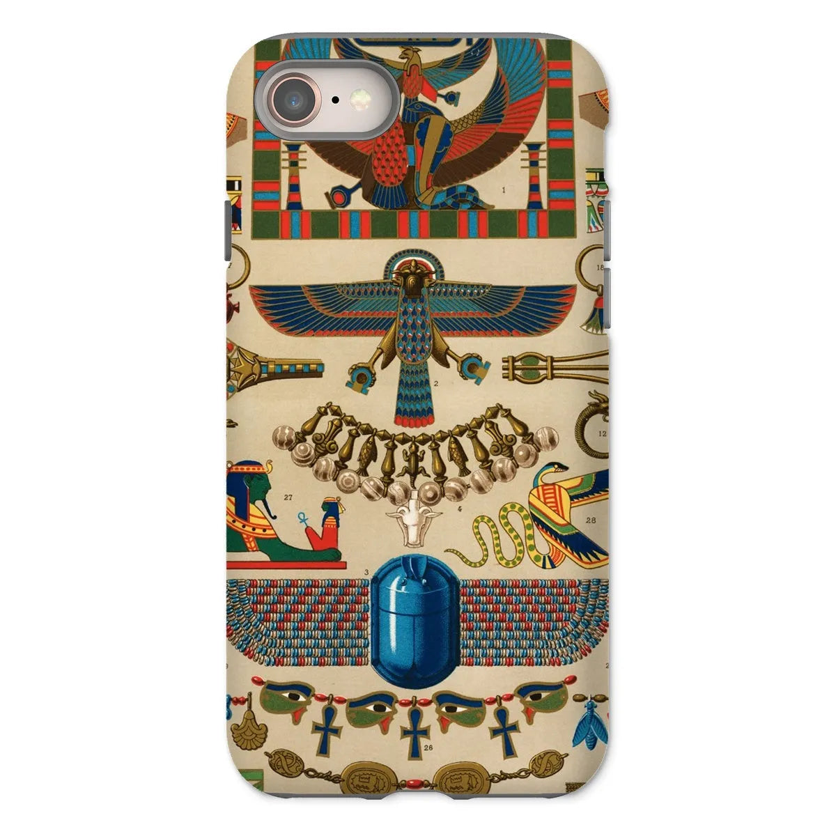 Egyptian Pattern By Auguste Racinet Tough Phone Case - Iphone 8 / Matte - Mobile Phone Cases - Aesthetic Art