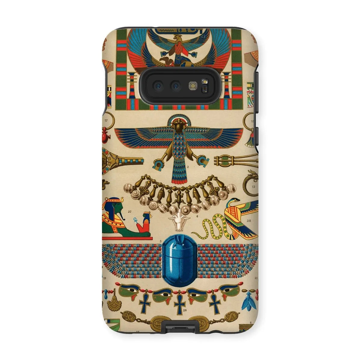 Egyptian Pattern By Auguste Racinet Tough Phone Case - Samsung Galaxy S10e / Matte - Mobile Phone Cases - Aesthetic Art