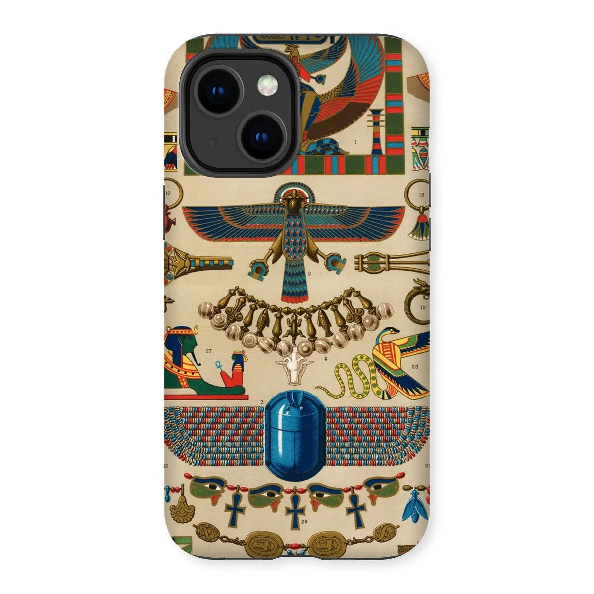 Egyptian Pattern By Auguste Racinet Tough Phone Case - Iphone 14 Plus / Matte - Mobile Phone Cases - Aesthetic Art