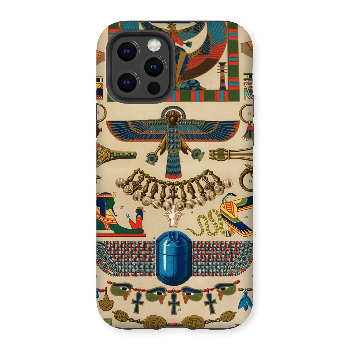 Egyptian Pattern By Auguste Racinet Tough Phone Case - Iphone 12 Pro / Matte - Mobile Phone Cases - Aesthetic Art
