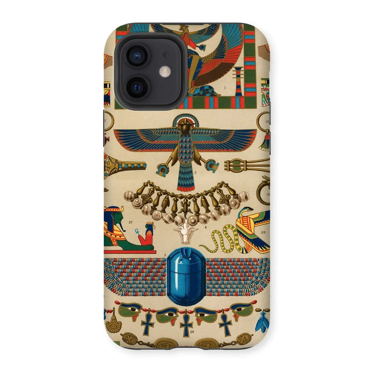 Egyptian Pattern By Auguste Racinet Tough Phone Case - Iphone 12 / Matte - Mobile Phone Cases - Aesthetic Art