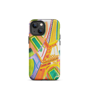 Eiffel Tower - Robert Delaunays Phone Case Iphone 13 Mini / Matte Vibrant Abstract Eiffel Tower Phone Case Bold Geometric Robert Delaunay’s