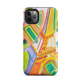 Eiffel Tower - Robert Delaunays Phone Case Iphone 11 Pro Max / Matte Vibrant Abstract Phone Case Stylized Eiffel Tower Yellow Robert