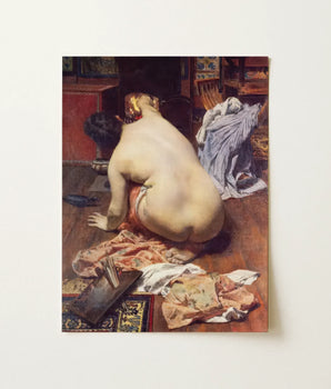Reproduction Painting Bath Jean-léon Gérôme Nude Woman Ornate Antonio Cortina Farinós, Farinós’ El Descanso, Modelo Art Print