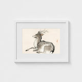 Elk - Kono Bairei Meiji-era Nihonga Deer Art Print / Canvas Kōno Bairei’s, Artistry Prints