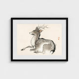 Elk - Kono Bairei Meiji-era Nihonga Deer Art Print / Canvas Kōno Bairei’s, Artistry Prints
